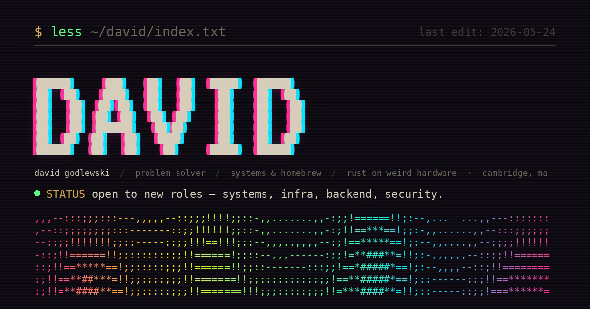 screenshot of my website